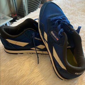 Reebok Unisex Royal Blue and White Sneakers